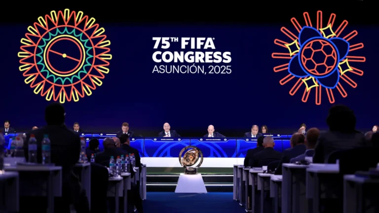 Kongres FIFA ke-75 tahun 2025 digelar pada Kamis (15/5) di kota Asuncion, Paraguay. Dihadiri oleh Presiden FIFA Gianni Infantino serta delegasi dari 211 negara anggota. Foto; PSSI