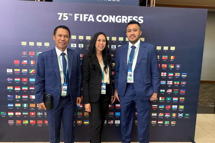 Indonesia turut ambil bagian dalam ajang prestisius ini melalui kehadiran tiga perwakilan dari PSSI, yaitu Anggota Komite Eksekutif (Exco) PSSI, Muhammad, Vivin Sungkono Cahyani, dan Sekjen Yunus Nusi. Foto; PSSI