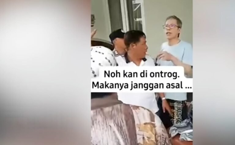 Pria penghina kurir di Bandung. Foto; Tangkapan Layar