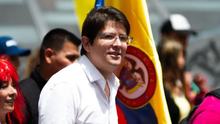 NURPHOTO/GETTY IMAGES Keterangan gambar,Senator dan capres Kolombia, Miguel Uribe Turbay.