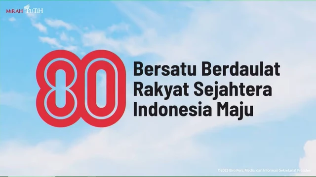 Logo dan tema HUT ke-80 RI. Foto: Biro Setpres
