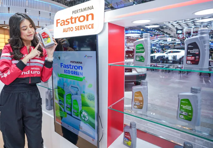 Pertamina tampil di GIIAS 2025 dengan strategi Dual Growth, hadirkan energi rendah karbon dan booth interaktif bertema transformasi energi. /Dok. Pertamina