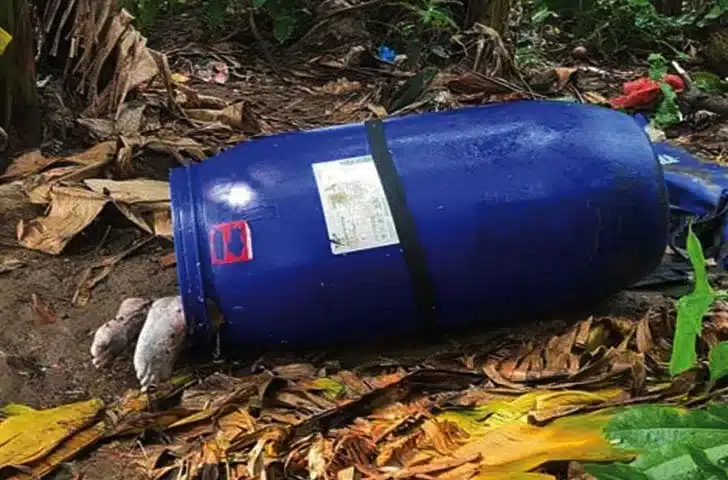 penemuan mayat wanita di dalam tong mengapung di Sungai Cisadane,