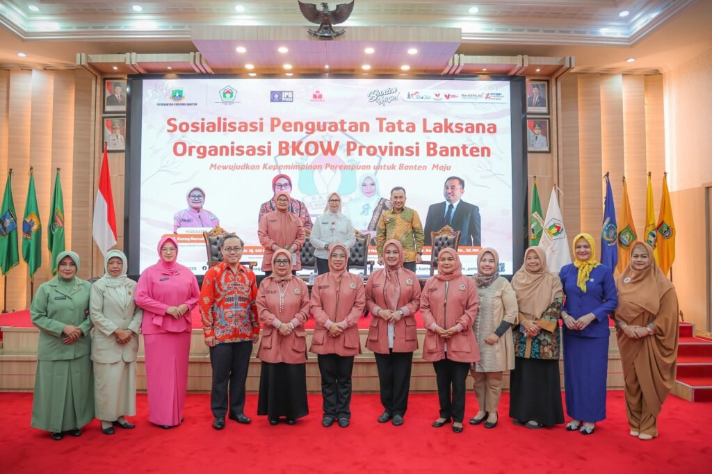 BKOW Provinsi Banten dalam Mewujudkan Kepemimpinan Perempuan untuk Banten Maju di Pendopo Gubernur Banten, KP3B.Curug, Kota Serang, Rabu (2/7/2025).