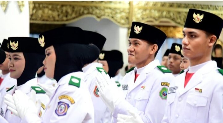 Tim Pasukan Pengibar Bendera Pusaka (Paskibraka) yang akan bertugas pada Upacara Peringatan Detik-Detik Proklamasi Kemerdekaan Republik Indonesia di Istana Merdeka, Minggu, 17 Agustus 2025. Foto: BPMI Setpres