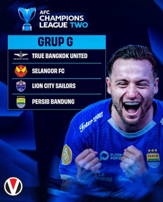 Persib Bandung tergabung di Grup F pada ACL Two 2025/2026