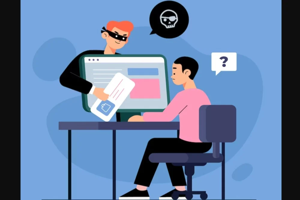 Ilustrasi penipuan online. / dok Freepik