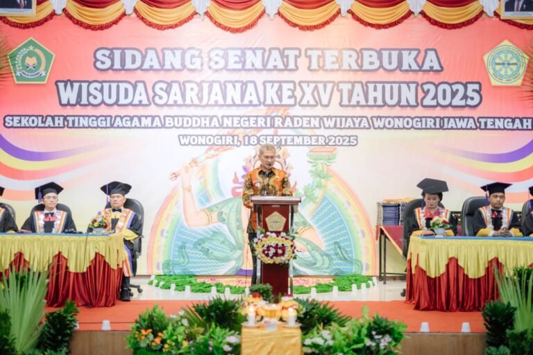 Bupati Setyo Sukarno hadiri Wisuda STABN Raden Wijaya Wonogiri dengan bangga melaksanakan Wisuda Sarjana ke-XV pada Kamis, 18 September 2025.