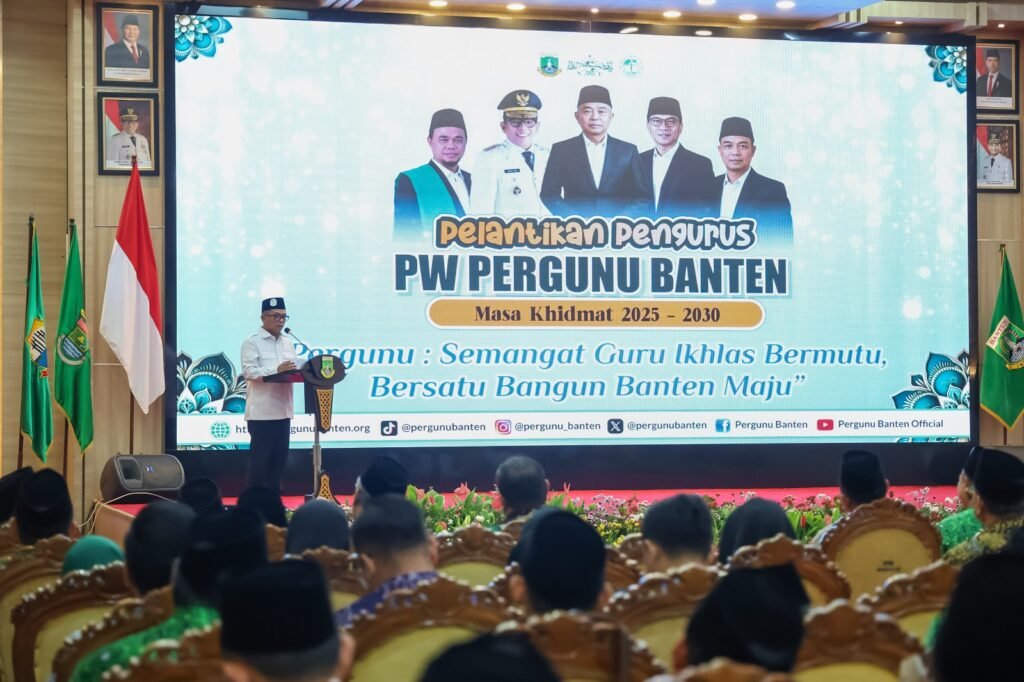 Pelantikan PW Pergunu Banten periode 2025–2030 di Pendopo Gubernur, KP3B, Kota Serang, Rabu (24/9/2025).