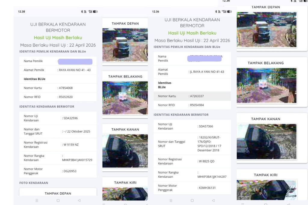 Dugaan manipulasi dalam proses uji KIR kendaraan bermotor kembali mencuat di Sidoarjo.