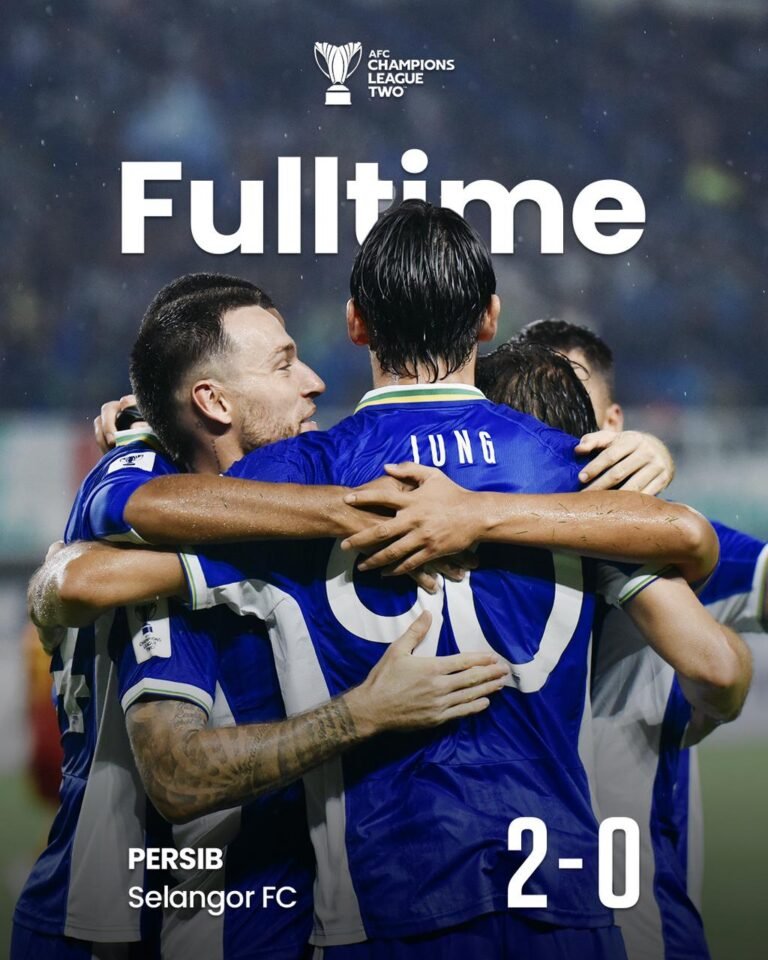 PERSIB memperbesar peluang lolos ke babak 16 Besar AFC Champions League Two 2025/26 setelah menundukkan Selangor FC 2-0