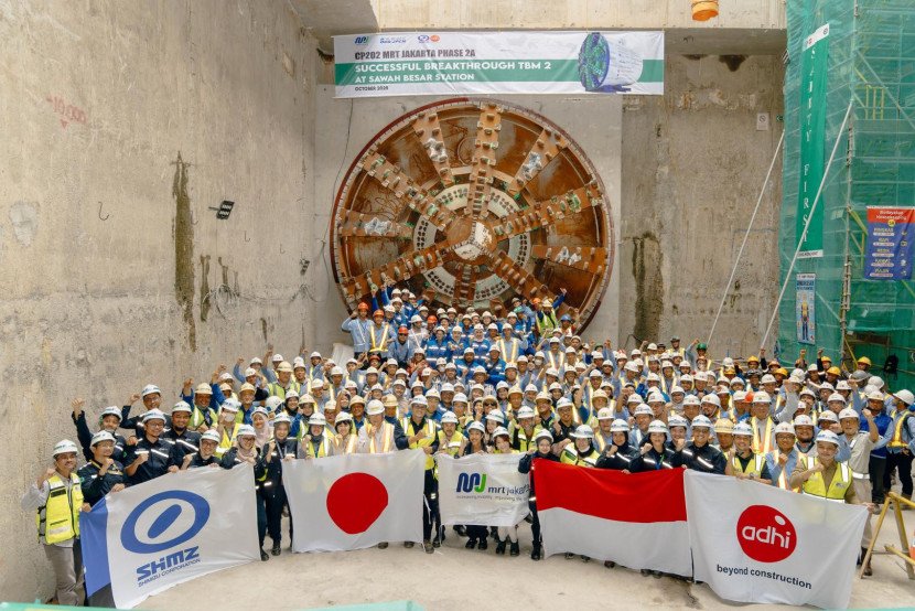 Terowongan Bertingkat Kereta Terdalam Pertama di Indonesia Telah Selesai