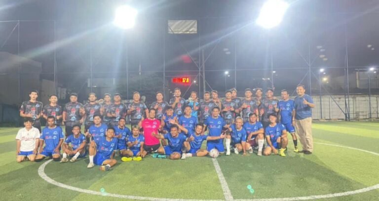 PT. Surya Timur Line (STL) dan PT. Adhi Lampung Berjaya (ALB), menggelar pertandingan persahabatan mini soccer. FOTO; Budi05/portalbmi,id