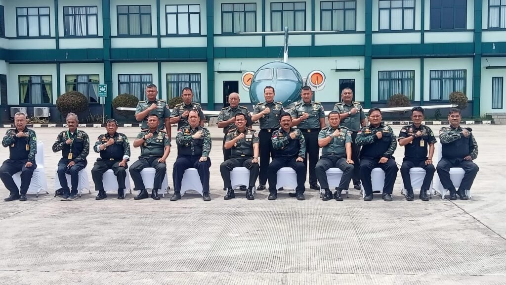 Jajaran Puspenerbad dan jajaran HIPAKAD di Puspenerbad Pondok cabe Tangerang Selatan. FOTO; Deny/ portalbmi.id