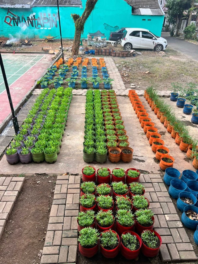 Pengelolaan sampah di RT 04/RW 09, Kelurahan Bakti Jaya, Kecamatan Setu, Kota Tangerang Selatan. Foto: Deni02-PBMI