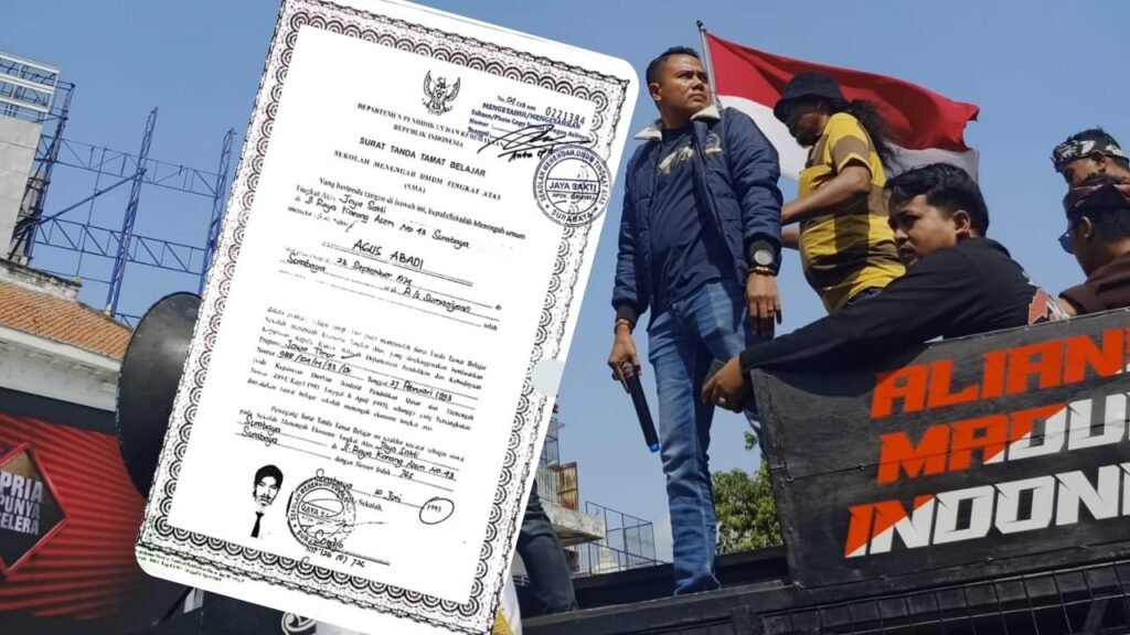 Aliansi Madura Indonesia (AMI) mengungkap dugaan kuat penggunaan ijazah palsu sebagai syarat administratif, FOTO : portalbmi,id