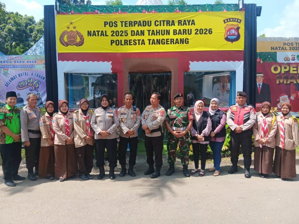 Kegiatan pengamanan dan Monitor kegiatan Natal di wilayah Sub Kogartap 0510/Tigaraksa . FOTO : portalbmi.id