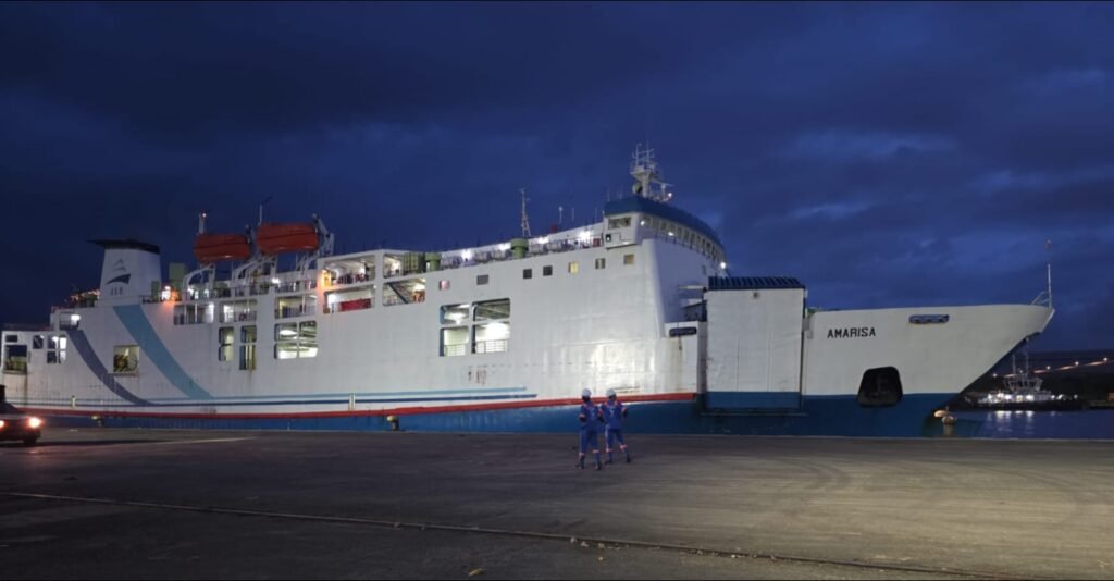 KMP Amarisa bersandar di pelabuhan Ciwandan. FOTO : Budi05-PBMI