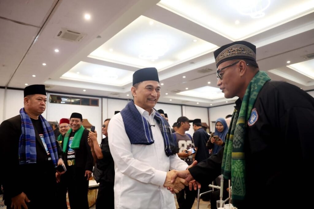 Pelantikan Pengurus Dewan Pimpinan Pusat (DPP) Perguruan Pencak Silat Bandrong Banten Indonesia masa bakti 2025–2030 di Hotel Royal Krakatau Convention Hall, Kota Cilegon