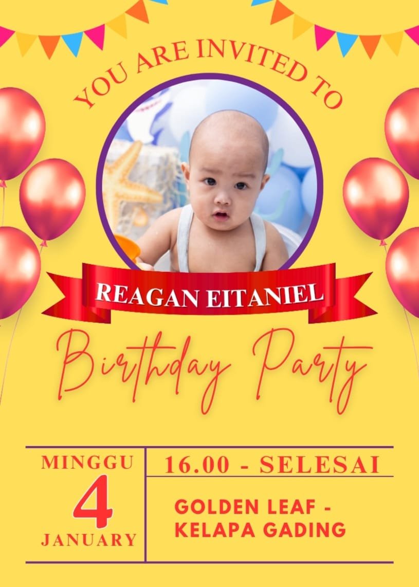 H Eddy Jasa rayakan ultah cucunya yang ke-1 tahun di Restoran Golden Leaf, Kelapa Gading, Jakarta Utara. FOTO: Verry01-PBMI