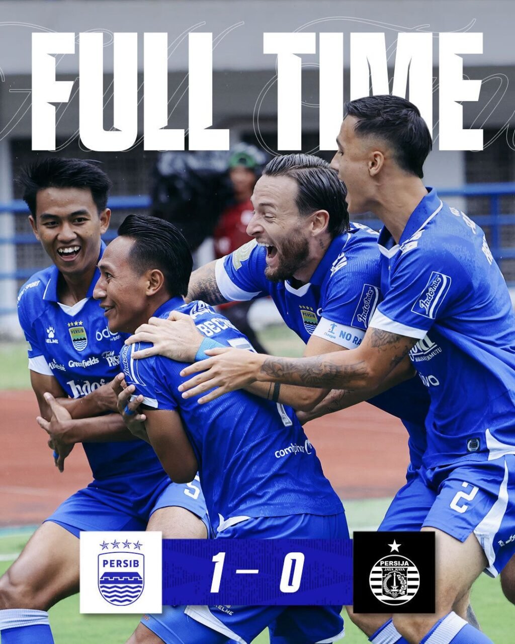 Laga Super big match PERSIB VS PERSIJA di Stadion GBLA dengan skor 1-0 untuk kemenangan PERSIB. FOTO: persib.co.id