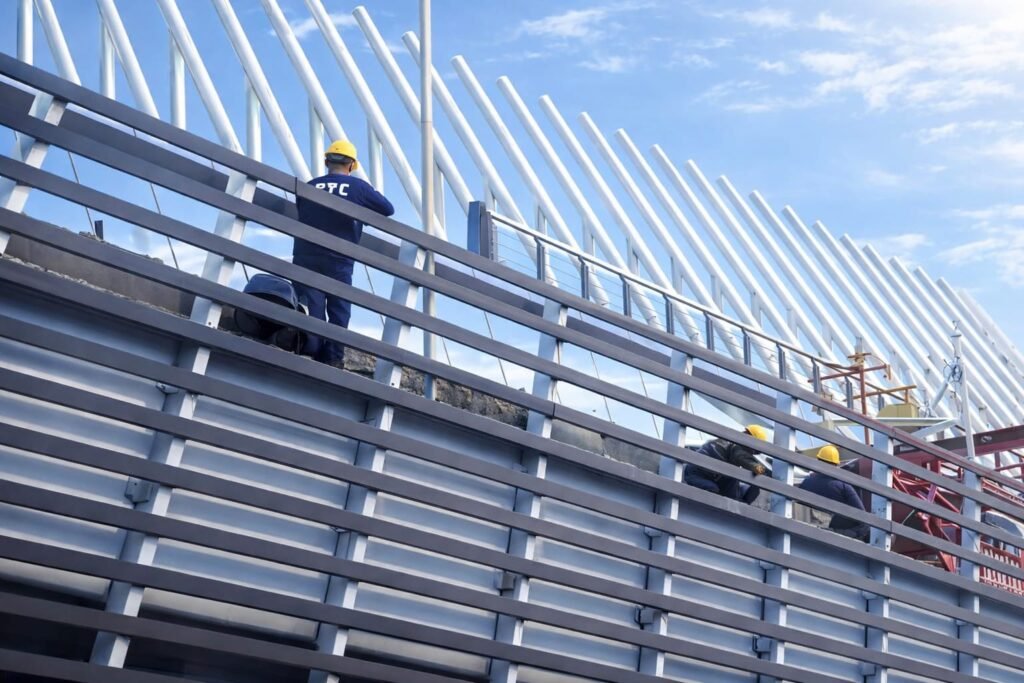 Pekerjaan di Mall Sosoro Pelabuhan Merak. FOTO: Budi05-PBMI