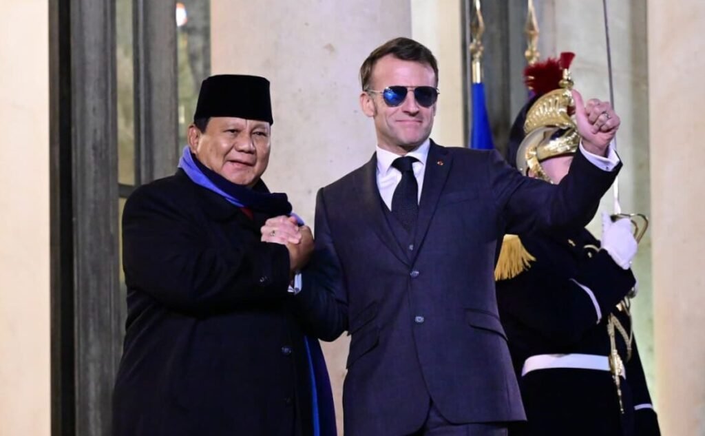 Presiden Republik Indonesia Prabowo Subianto menghadiri jamuan santap malam pribadi bersama Presiden Prancis Emmanuel Macron di Istana Élysée, Jumat, 23 Januari 2026. Foto: BPMI Setpres