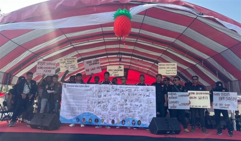 Peringatan hari jadi ke-19 FOSPI-PMFU di Kelurahan Donggang, Kabupaten Pingtung, Selasa. (Sumber Foto : FOSPI-PMFU, 17 Februari 2026)