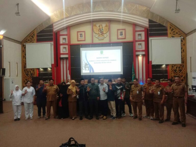 Dinas Kesehatan Kabupaten Sambas dan manajemen Rumah Sakit Umum Daerah (RSUD) Sambas, pada Senin (2/2/2026). Nop06/ portalbmi.id