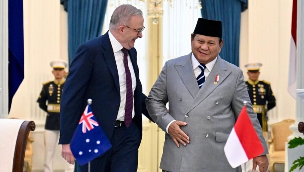 Presiden Republik Indonesia Prabowo Subianto menerima kunjungan kerja Perdana Menteri (PM) Australia Anthony Albanese di Istana Merdeka, Jakarta, pada Jumat, 6 Februari 2026. Foto: BPMI Setpres