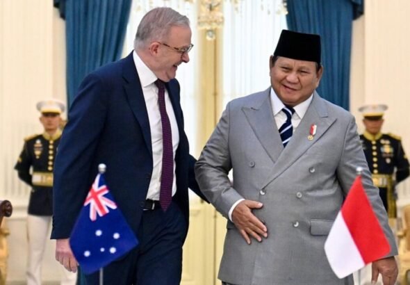 Presiden Republik Indonesia Prabowo Subianto menerima kunjungan kerja Perdana Menteri (PM) Australia Anthony Albanese di Istana Merdeka, Jakarta, pada Jumat, 6 Februari 2026. Foto: BPMI Setpres