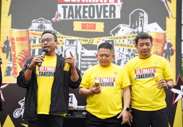 Arwin Nugraha Hutasoit, Head of Marketing, Media, and Consumer Insight PT. Bintang Toedjoe yang hadir sebagai perwakilan brand. FOTO: Allung06/portalbmi.id