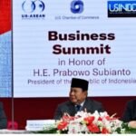 Presiden Prabowo Subianto menyampaikan sambutannya pada sesi roundtable Business Summit dalam rangka kunjungan kerjanya di Washington DC, Amerika Serikat, pada Rabu, 18 Februari 2026. Foto: BPMI Setpres/Cahyo