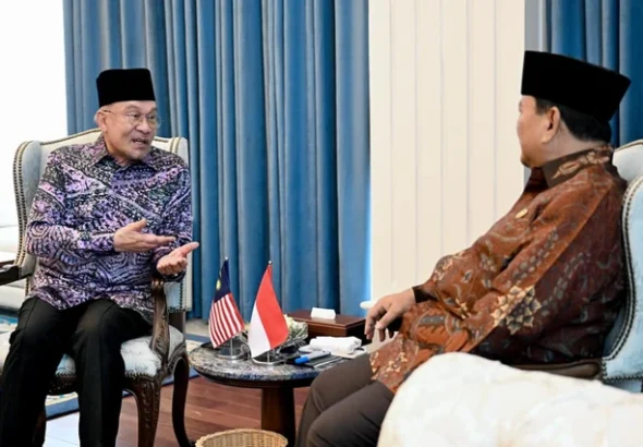 Presiden Prabowo Subianto menerima kunjungan Perdana Menteri Malaysia Anwar Ibrahim di Istana Merdeka, Jakarta, Jumat (27/3/2026). Foto: Cahyo - Biro Pers, Media, dan Informasi Sekretariat Presiden