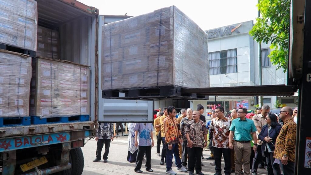 Pelepasan ekspor perdana produk bumbu masak cita rasa Indonesia produksi PT Niaga Citra Mandiri ke Arab Saudi.