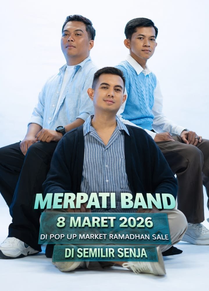 Pop Up Market Ramadhan 2026 juga dimeriahkan penampilan spesial dari Merpati Band pada 8 Maret 2026. FOTO: Achie06/portalbmi.id