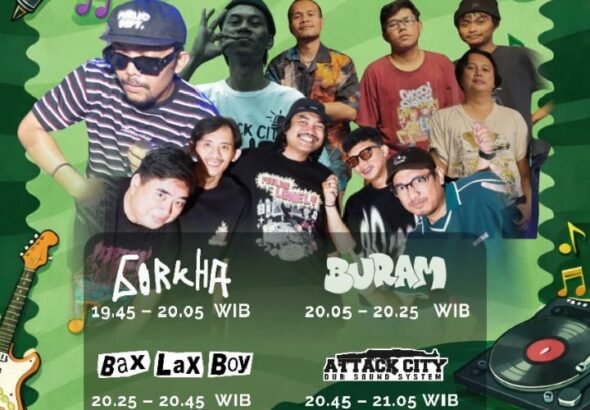 Musisi dub/reggae elektronik asal Cirebon, Baxlaxboy, dijadwalkan tampil dalam gelaran Pop Up Market Ramadhan Sale di kawasan Semilir Senja. FOTO: Achie06/portalbmi.id