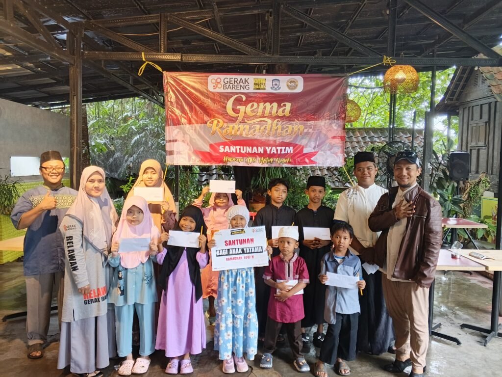 Puluhan anak yatim berkumpul dalam kegiatan bertajuk "Gema Ramadhan: Harmoni Aksi untuk Negeri". FOTO: Henny06/portalbmi.id