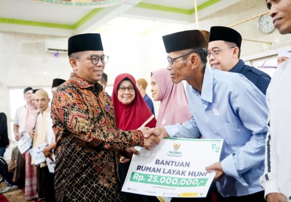 Safari Ramadan 1447 Hijriah di Masjid Jami Ar-Rohman, Kampung Jaletreng, Kecamatan Serpong, Kota Tangerang Selatan. FOTO: portalbmi.id