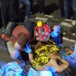 Kecelakaan tunggal menimpa seorang pria pengendara sepeda motor di kawasan Larangan, Ciledug, pada Selasa (24/3) dini hari. FOTO: Henny06/portalbmi.id