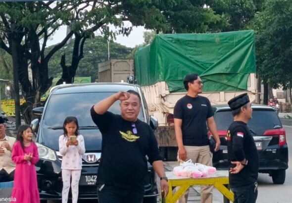 Keluarga besar PPPKRI Satuan BELA NEGARA MADA II Kota Cilegon menggelar kegiatan Halal Bihalal, berbagi takjil, serta buka puasa bersama. FOTO: Budi05/portalbmi.id