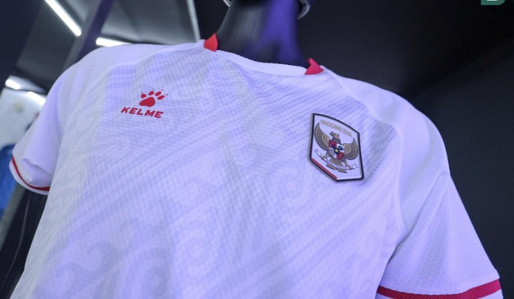 Kelme resmi meluncurkan jersey baru Timnas Indonesia. FOTO: portalbmi.id