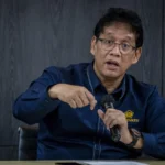 Menteri Keuangan Purbaya Yudhi Sadewa menjawab pertanyaan wartawan saat media briefing di Kantor Kementerian Keuangan, Jakarta, Rabu (31/12/2025). Foto: Bayu Pratama S/ANTARA FOTO