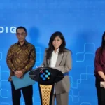 Menkomdigi Meutya Hafid menyampaikan perkembangan terkait penerapan PP TUNAS di Kantor Kemkomdigi, Jakarta, Kamis (9/4/2026). Foto: Jonathan Devin/kumparan