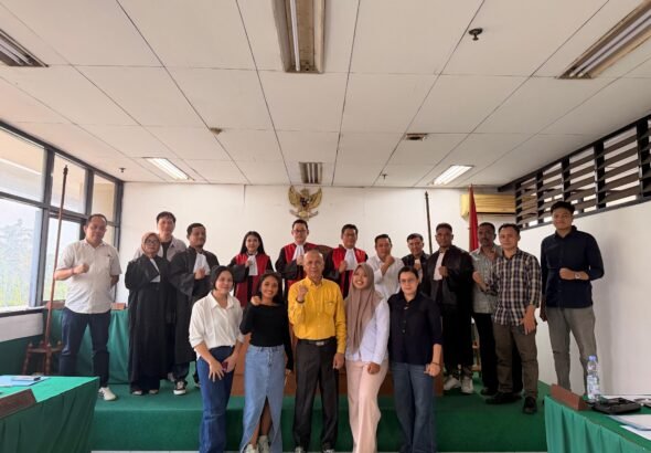 Fakultas Hukum Universitas Mpu Tantular menyelenggarakan kegiatan Simulasi Persidangan Perdata sebagai upaya meningkatkan kompetensi praktik hukum. FOTO: Ayu05/portalbmi.id