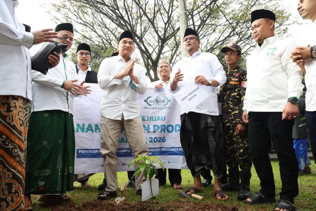 Wagub Dimyati saat menghadiri acara Halal Bihalal Pengurus Wilayah Nahdlatul Ulama (PWNU) Provinsi Banten. FOTO: Setda Provinsi Banten
