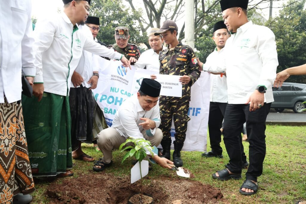 Wagub Dimyati saat menghadiri acara Halal Bihalal Pengurus Wilayah Nahdlatul Ulama (PWNU) Provinsi Banten. FOTO: Setda Provinsi Banten