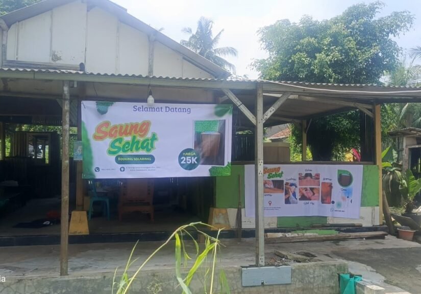 Saung Sehat Tangsel berlokasi di area yang tenang dan asri. FOTO: Henny06/portalbmi.id