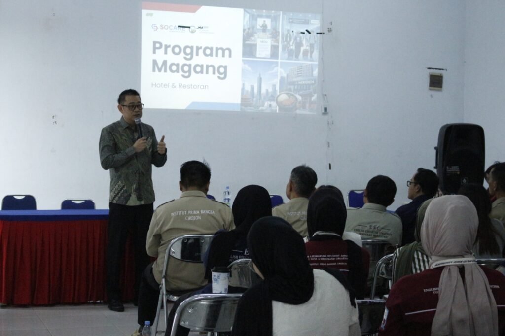 CEO PT Socare Group International Verry Lioe dalam pemaparan terkait program Magang di Taiwan. FOTO: Verry01/portalbmi.id