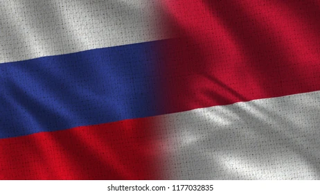 Illustrasi foto: Bendera RI-RUSIA/Shutterstock